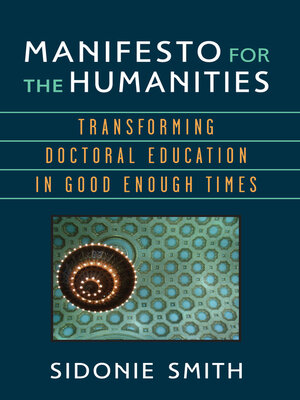 cover image of Manifesto for the Humanities